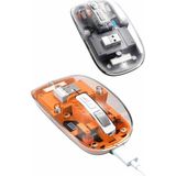 Epilons Mouse Fare Kablosuz Mouse Fare Şarjlı Bluetooth Sessiz 5 Tuşlu Şeffaf - Renkli