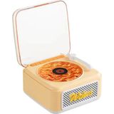 Epilons Nostalji Mini Plak Görünümlü Radyolu Bluetooth Hoparlör 3D Ses Dalgası Retro Müzik Plak Sarı - Seçenek