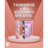 Epilons Paslanmaz Çelik Bıçaklı USB Epilatör - Kaş, Üst Dudak ve Çene Tüy Temizleyici