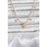Epilons Pirinç Gold Renk Güneş Model Kadın Kolye - TJ-BKO10645