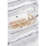 Epilons Pirinç Halka Model Gold Renk Kadın Set Küpe - TJ-BKP11049