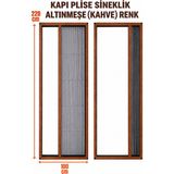 Epilons Plise Pileli Sürgülü Sineklik En 100 cm x Boy 220 cm Sürgülü Akordiyon Kapı Pencere Sineklik (Demir, Ahşap, Çelik,pimapen Kapı - Altınmeşe - 100 x 220
