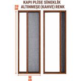 Epilons Plise Pileli Sürgülü Sineklik En 90 cm x Boy 210 cm Sürgülü Akordiyon Kapı Pencere Sineklik (Demir, Ahşap, Çelik,pimapen Kapı - Altınmeşe - 90 x 210