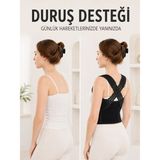Epilons Postür Dik Duruş Korsesi Sırt Destekli Ayarlanabilir Lastikli Bel Korsesi