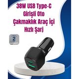 Epilons Power Delivery Destekli 38W Araç Tipi Hızlı Şarj Cihazı