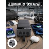 Epilons Powerbank Çoklu Şarj Girişi 50.000 Mah Taşınabilir Dijital Göstergeli (Kopya) - Çok Renkli