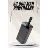 Epilons Powerbank Çoklu Şarj Girişi 50.000 Mah Taşınabilir Dijital Göstergeli - Renkli