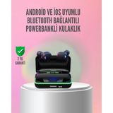 Epilons Powerbank Özellikli Bluetooth 5.1 Kulaklık Oyun ve Müzik Için