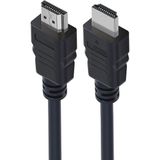 Epilons Powermaster Plastik Düz Siyah 10 Metre Gold Poşetli Hdmı Kablo
