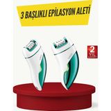 Epilons Profesyonel 3 In 1 Epilasyon Cihazı LED Aydınlatmalı Suya Dayanıklı Şarjlı Vgr Epilatör