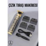 Epilons Profesyonel Şarjlı Saç ve Sakal Şekillendirici Çizik Tıraş Makinesi
