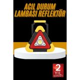 Epilons Reflektör Işıklı Ikaz Lambası Şarjlı Çok Fonksiyonlu Işıklı Üçgen Reflektör - Renkli