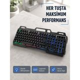 Epilons Rgb Aydınlatmalı Klavye Mouse Seti – USB Bağlantılı, Türkçe Q, Ayarlanabilir Dpı, Ergonomi