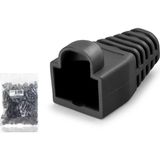 Epilons RJ45 Konnektör Papuç - 100 Adet Siyah / Ekonomik Poşet Paket ND2429