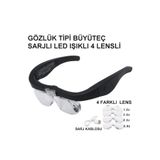 Epilons Şarjlı Gözlük Büyüteç 4 Farklı Lens 11537dc
