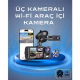 Epilons schitec trafik kaydedici dikiz aynasi uc kamerali 170 genis aci full hd 1080p c309 FRTKGT25DYMUCZZZDVRARAÇKAMERASI-7