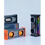 Epilons Şeffaf Mecha Müzik Tws Stereo Rgb Işıklı Hoparlör Kablosuz Bluetooth 5.0 Taşınabilir Hoparlör V9