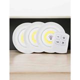 Epilons Spot Lamba LED Işık 3'lü Uzaktan Kumandalı Pilli Yapışkanlı Kablosuz - 1 m - 00 Beyaz