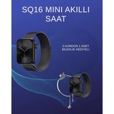 Epilons Sq-16 Mini Series 10 Akıllı Saat | Spor Modları, Bildirim ve Müzik Kontrolü - Renkli - Standart