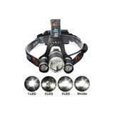 Epilons T6 Kafa Feneri 5000 Lumens 3xcree Xm-t6+2r5 Lamba Led Kamp Lambası
