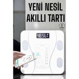 Epilons Tartı Baskül Dijital Elektronik Tartı Vücut Analiz Wifi Akıllı Yağ Ölçer - Renkli