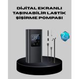 Epilons Taşınabilir 80w Kablosuz Lastik Şişirme Pompası Dijital Ekranlı FRTKGT25DYMXUCZZZEG216ARAÇPOMPASI-1