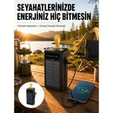 Epilons Taşınabilir Güneş Panelli Powerbank Çoklu Cihaz Şarj Destekli Yeni Nesil - Çok Renkli