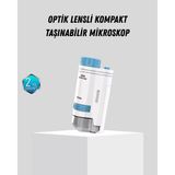 Epilons Taşınabilir Mini Mikroskop LED Işıklı 80X–200X Büyütmeli ve Odak Ayarlı - Diğer
