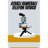 Epilons Tripod Telefon Tutucu Kumandalı Mikrofon Led Işık Vlog Video Kayıt FRTKGT25DYMUCZZZAY49KAMERATELEFONTUTUCU2