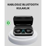 Epilons Tws Bluetooth Kulaklık 1800MAH Şarj Kutulu Dijital Ekranlı - Diğer