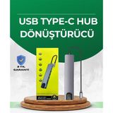 Epilons Type‑c Dönüştürücü – 2×usb3.0, Sd/ms, 4K Hdmı & RJ45 Ile Profesyonel Kullanım - 001-Renkli - Diğer