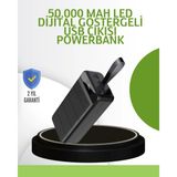 Epilons Ultra Güçlü 50.000 Mah Powerbank – LED Ekranlı, Çoklu Bağlantı Seçenekli, Akıllı Koruma - Renkli