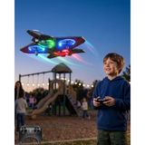 Epilons Uzaktan Kumandalı LED Işıklı Drone Uçak 360 Derece Dönüş Özellikli Oyuncak Drone
