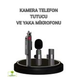 Epilons Vlog Ve Canlı Yayın İçin Çift Yaka Mikrofonu Ve Tripodlu Selfie Çubuğu Seti FRTKGT25DYMXUCZZZTRİPOTYAKAMİKROFONUSET-1