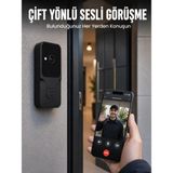 Epilons Wi-Fi Bağlantılı Akıllı Kapı Zili Telefon Kontrollü Hd Güvenlik Sistemi