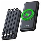 Epilons Wireless Powerbank 10000 Mah LED Ekranlı Dahili Kablolu Hızlı Şarj