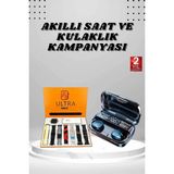 Epilons Yeni Model Akıllı Saat ve Kulaklık Kampanyası Nabızz Ölçer Bluetooth Bağlantılı Uzun Pil Ömrü - Seçenek