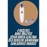 Epilons Yeni Nesil Vakumlu Pilli Siyah Nokta ve Yüz Temizleme Cihazı 4 Başlıklı