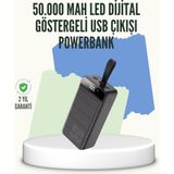 Epilons Yüksek Kapasiteli 50.000 Mah Powerbank – Type-C, Lightning ve Micro USB Uyumlu, Çoklu Cihaz Şar - Renkli