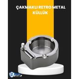 Epilons Yuvarlak Çakmaklı Küllük Dayanıklı Metal Yapı