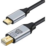 Epilons ZR126 Siyah Type-C Mini Dp Çevirici Kablo 1,8 M