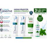 Epinafol Sensitive A Plus Antitartar & Aloeveraözlü Diş Macunu 3'lü + Cossitive ağız bakım spreyi hediyeli naneli