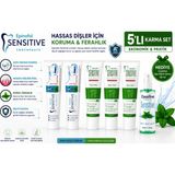 Epinafol Sensitive Aplus Antitartar & Aloe Vera Özlü 5'li Karma Set + ağız bakım spreyi hediyeli