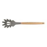 Epinox AKK-14 31.5 cm Silikon Spagetti Kaşığı Ahşap Sap