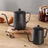 Epinox Barista Kahve Demleme İbriği | Kahve Cezvesi | Mini Slim Kettle 600 ml Kapaklı MKK-60 - Siyah