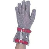 EPINOX Çelik Eldiven Uzun 8 cm Kırmızı, M Beden, (EL-UZR)
