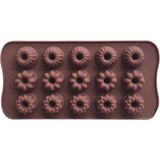 Epinox Çikolata Kalıbı - Silikon - Karışık Çiçek - 1 - 26 x 26 x 7 cm