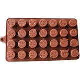 Epinox Çikolata Kalıbı - Silikon - Karışık Emoji - 1 - 26 x 26 x 7 cm
