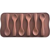 Epinox Pastry Çikolata Kalıbı - Silikon - Kaşık (Kak-15) - Kahverengi