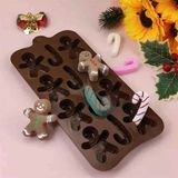 Epinox Pastry Çikolata Kalıbı - Silikon - Kurabiye Adam (Sck-76) - Kahverengi